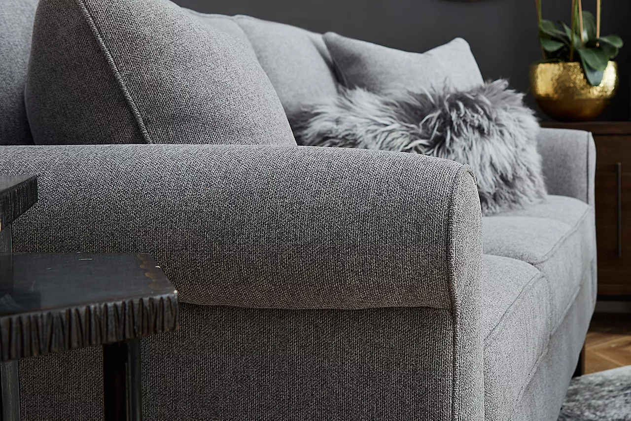 Detail image of the Jenna sofa rolled arm